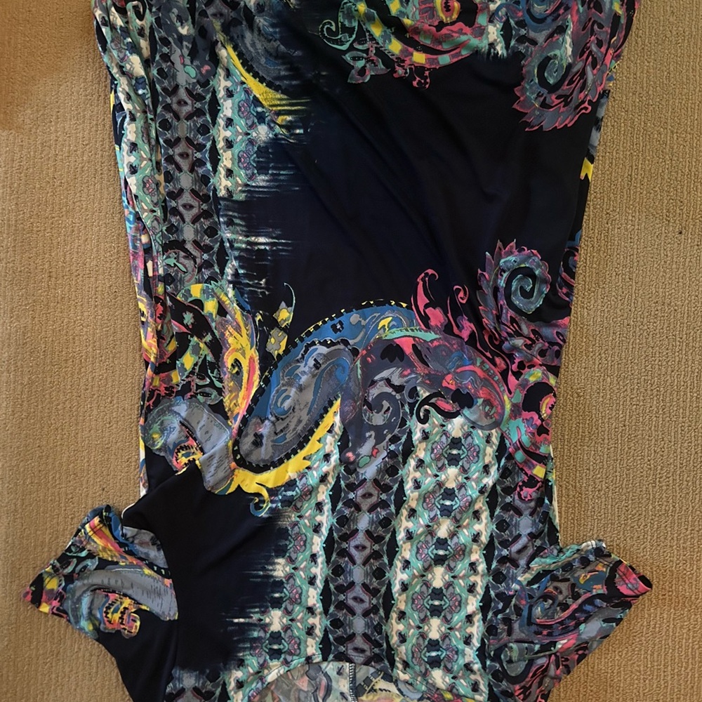 Honeyme Multicolor Abstract Print Top